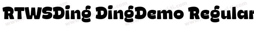 RTWSDing DingDemo Regular字体转换